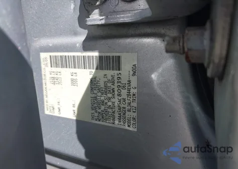 2010 Nissan Maxima 3.5 Sv from USA, damaged, VIN 1N4AA5AP5AC809395